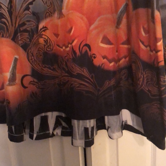 One world live and Let Live Halloween sparkle tiered top - Picture 3 of 7